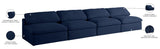 Serene Deluxe Comfort Modular Sofa with Soft Textured Fabric and Overstuffed Feather Cushions
