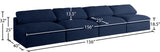 Serene Deluxe Comfort Modular Sofa with Soft Textured Fabric and Overstuffed Feather Cushions