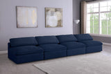 Serene Deluxe Comfort Modular Sofa with Soft Textured Fabric and Overstuffed Feather Cushions