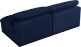 Serene Deluxe Comfort Modular Sofa with Soft Textured Fabric and Overstuffed Feather Cushions