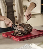 Cut&Carve™ Plus Multi-function Red Chopping Board