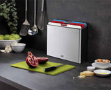 Folio™ Steel 4-piece Multicolour Chopping Board Set