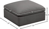 Plush Modular Ottoman: Experience Cloud-Like Comfort with Contemporary Design and Custom Configurations
