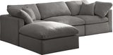 Plush Velvet Modular Sectional Sofa - Cloud-Like Comfort with Overstuffed Cushions & Custom Style
