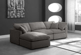 Plush Velvet Modular Sectional Sofa - Cloud-Like Comfort with Overstuffed Cushions & Custom Style