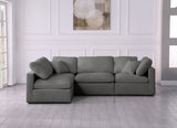 Plush Velvet Modular Sectional Sofa - Cloud-Like Comfort with Overstuffed Cushions & Custom Style