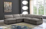 Plush Velvet Modular Sectional Sofa - Cloud-Like Comfort with Overstuffed Cushions & Custom Style