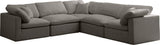 Plush Velvet Modular Sectional Sofa - Cloud-Like Comfort with Overstuffed Cushions & Custom Style