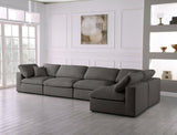 Plush Velvet Modular Sectional Sofa - Cloud-Like Comfort with Overstuffed Cushions & Custom Style
