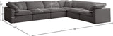 Plush Velvet Modular Sectional Sofa - Cloud-Like Comfort with Overstuffed Cushions & Custom Style