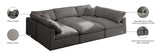 Plush Velvet Modular Sectional Sofa - Cloud-Like Comfort with Overstuffed Cushions & Custom Style