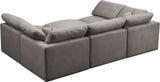 Plush Velvet Modular Sectional Sofa - Cloud-Like Comfort with Overstuffed Cushions & Custom Style
