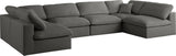 Plush Velvet Modular Sectional Sofa - Cloud-Like Comfort with Overstuffed Cushions & Custom Style