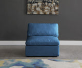 Plush Modular Armless Chair with Cloud-Like Comfort and Overstuffed Cushions for Ultimate Relaxation