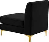 Alina Modular Contemporary Armless Chair with Deep Channel Tufting – Stylish & Customizable Seating