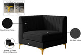 Alina Modular Corner Chair - Stylish Contemporary Design with Deep Channel Tufting for Comfort