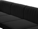 Alina Velvet Modular Sofa - Modern Deep Channel Tufted Design for Customizable Comfort & Style