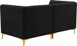 Alina Velvet Modular Sofa - Modern Deep Channel Tufted Design for Customizable Comfort & Style