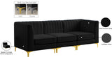 Alina Velvet Modular Sofa - Modern Deep Channel Tufted Design for Customizable Comfort & Style