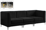 Alina Velvet Modular Sofa - Modern Deep Channel Tufted Design for Customizable Comfort & Style