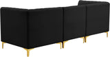 Alina Velvet Modular Sofa - Modern Deep Channel Tufted Design for Customizable Comfort & Style
