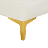 Alina Modular Contemporary Armless Chair with Deep Channel Tufting – Stylish & Customizable Seating
