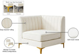 Alina Modular Corner Chair - Stylish Contemporary Design with Deep Channel Tufting for Comfort