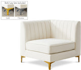 Alina Modular Corner Chair - Stylish Contemporary Design with Deep Channel Tufting for Comfort