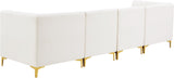 Alina Velvet Modular Sofa - Contemporary Design with Deep Channel Tufting for Ultimate Comfort