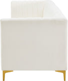 Alina Velvet Modular Sofa - Contemporary Design with Deep Channel Tufting for Ultimate Comfort