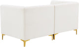 Alina Velvet Modular Sofa - Contemporary Design with Deep Channel Tufting for Ultimate Comfort