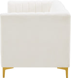 Alina Velvet Modular Sofa - Contemporary Design with Deep Channel Tufting for Ultimate Comfort