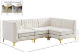 Alina Velvet Modular Sectional Sofa - Modern Deep Channel Tufting with Custom Configurations & Style