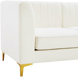 Alina Velvet Modular Sectional Sofa - Modern Deep Channel Tufting with Custom Configurations & Style