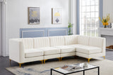 Alina Velvet Modular Sectional Sofa - Modern Deep Channel Tufting with Custom Configurations & Style