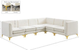 Alina Velvet Modular Sectional Sofa - Modern Deep Channel Tufting with Custom Configurations & Style