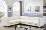 Alina Velvet Modular Sectional Sofa - Modern Deep Channel Tufting with Custom Configurations & Style