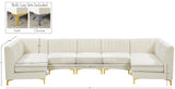 Alina Velvet Modular Sectional Sofa - Modern Deep Channel Tufting with Custom Configurations & Style