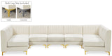 Alina Velvet Modular Sectional Sofa - Modern Deep Channel Tufting with Custom Configurations & Style