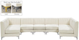 Alina Velvet Modular Sectional Sofa - Modern Deep Channel Tufting with Custom Configurations & Style