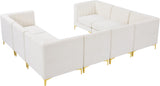 Alina Velvet Modular Sectional Sofa - Modern Deep Channel Tufting with Custom Configurations & Style