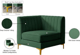 Alina Modular Corner Chair - Stylish Contemporary Design with Deep Channel Tufting for Comfort