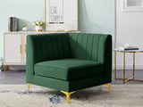 Alina Modular Corner Chair - Stylish Contemporary Design with Deep Channel Tufting for Comfort