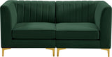Alina Velvet Modular Sectional Sofa – Modern Deep Channel Tufting, Custom Configurations & Comfort