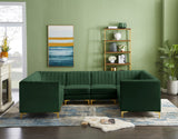 Alina Velvet Modular Sectional Sofa – Modern Deep Channel Tufting, Custom Configurations & Comfort