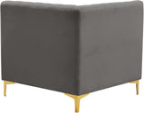 Alina Modular Corner Chair - Stylish Contemporary Design with Deep Channel Tufting for Comfort