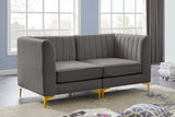 Alina Velvet Modular Sofa: Luxurious Deep Channel Tufting for Modern Comfort and Custom Configurations
