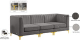 Alina Velvet Modular Sofa: Luxurious Deep Channel Tufting for Modern Comfort and Custom Configurations