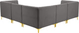 Alina Velvet Modular Sectional Sofa – Elegant Deep Channel Tufting, Custom Configurations & Comfort