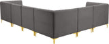 Alina Velvet Modular Sectional Sofa – Elegant Deep Channel Tufting, Custom Configurations & Comfort
